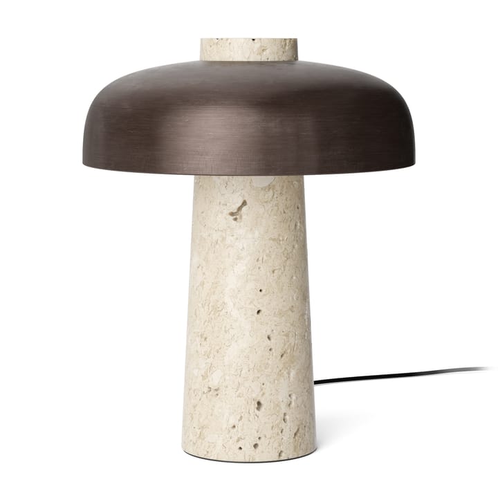 Reverse bordlampe 30 cm - Travertin-bronse messing - Audo Copenhagen
