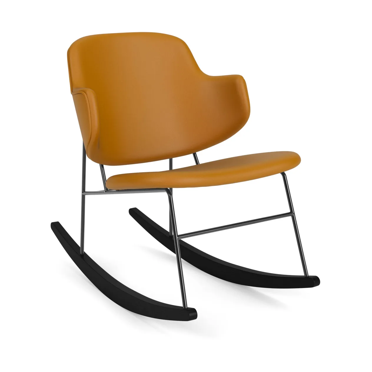 The Penguin gyngestol helpolstret, Dakar 0250-svart stål Audo Copenhagen