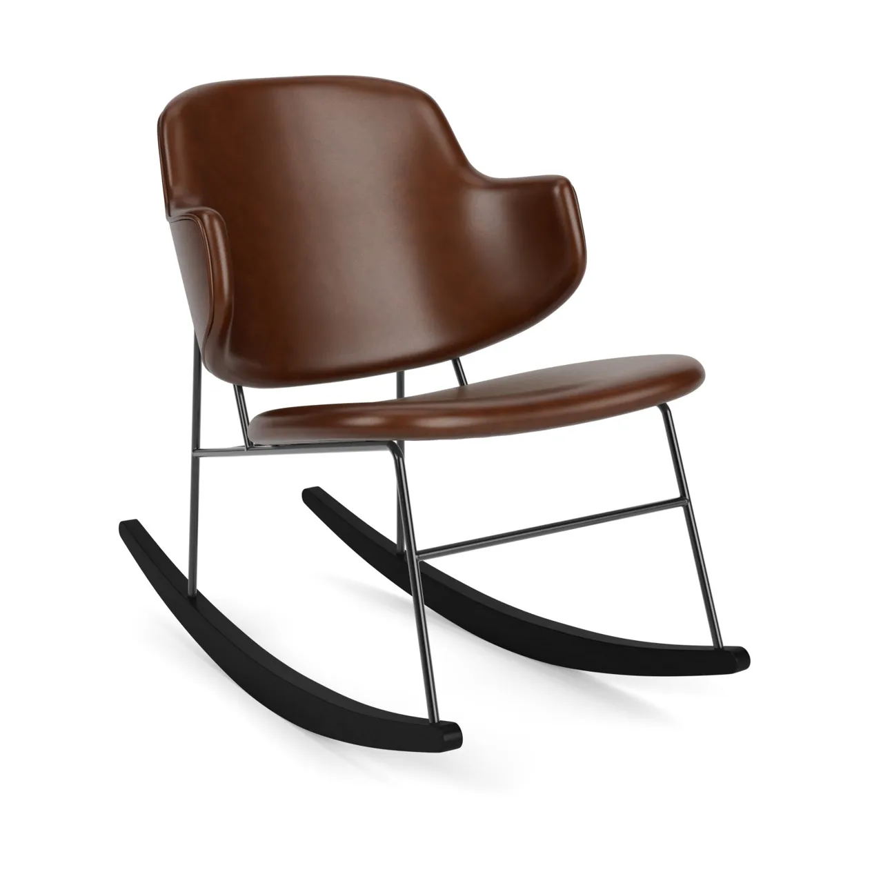 The Penguin gyngestol helpolstret, Dakar 0329-svart stål Audo Copenhagen