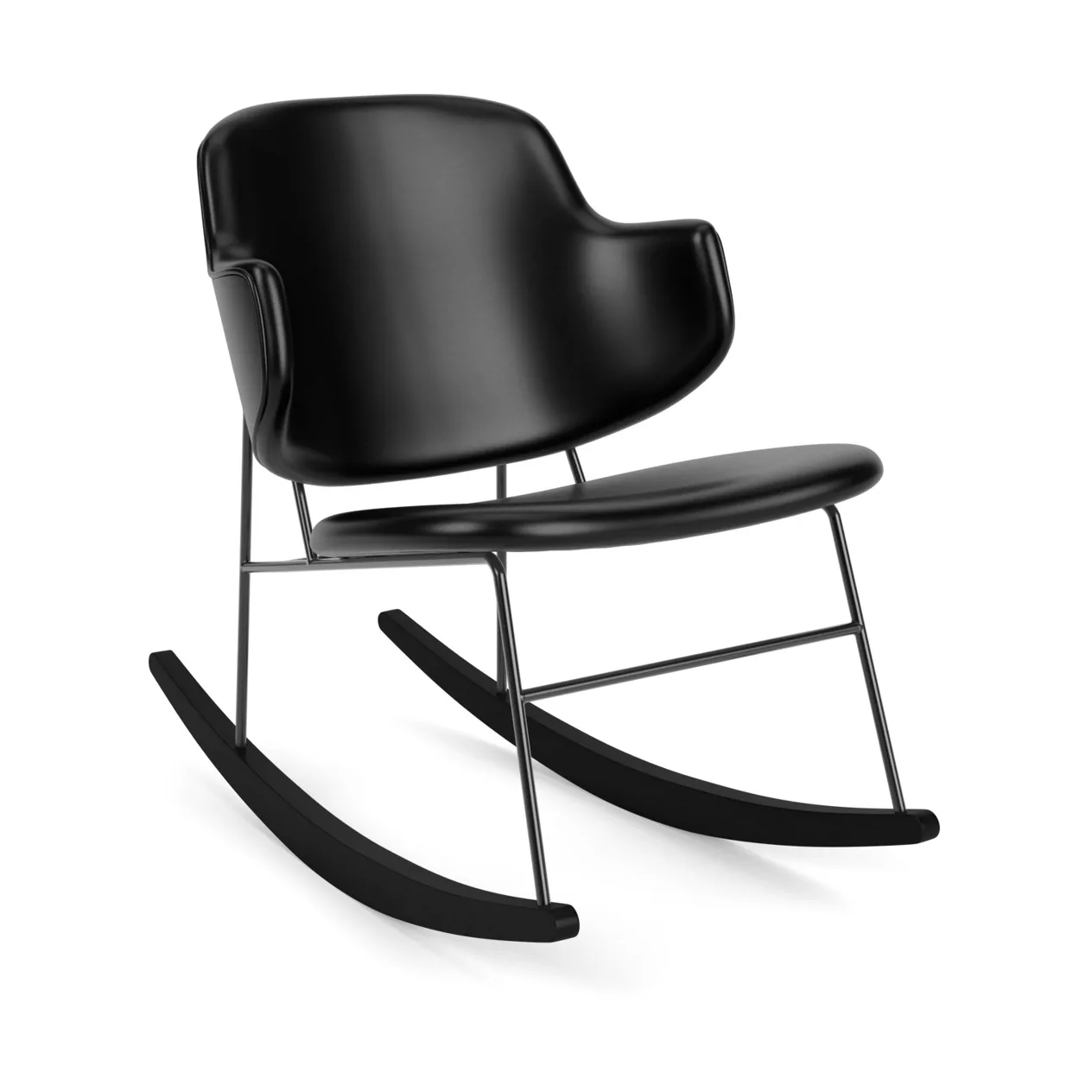 The Penguin gyngestol helpolstret, Dakar 0842-svart stål Audo Copenhagen