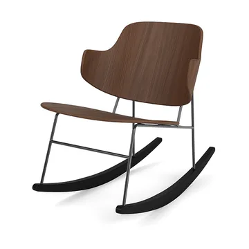 The Penguin gyngestol - Valnøttfinér-svart stål - Audo Copenhagen