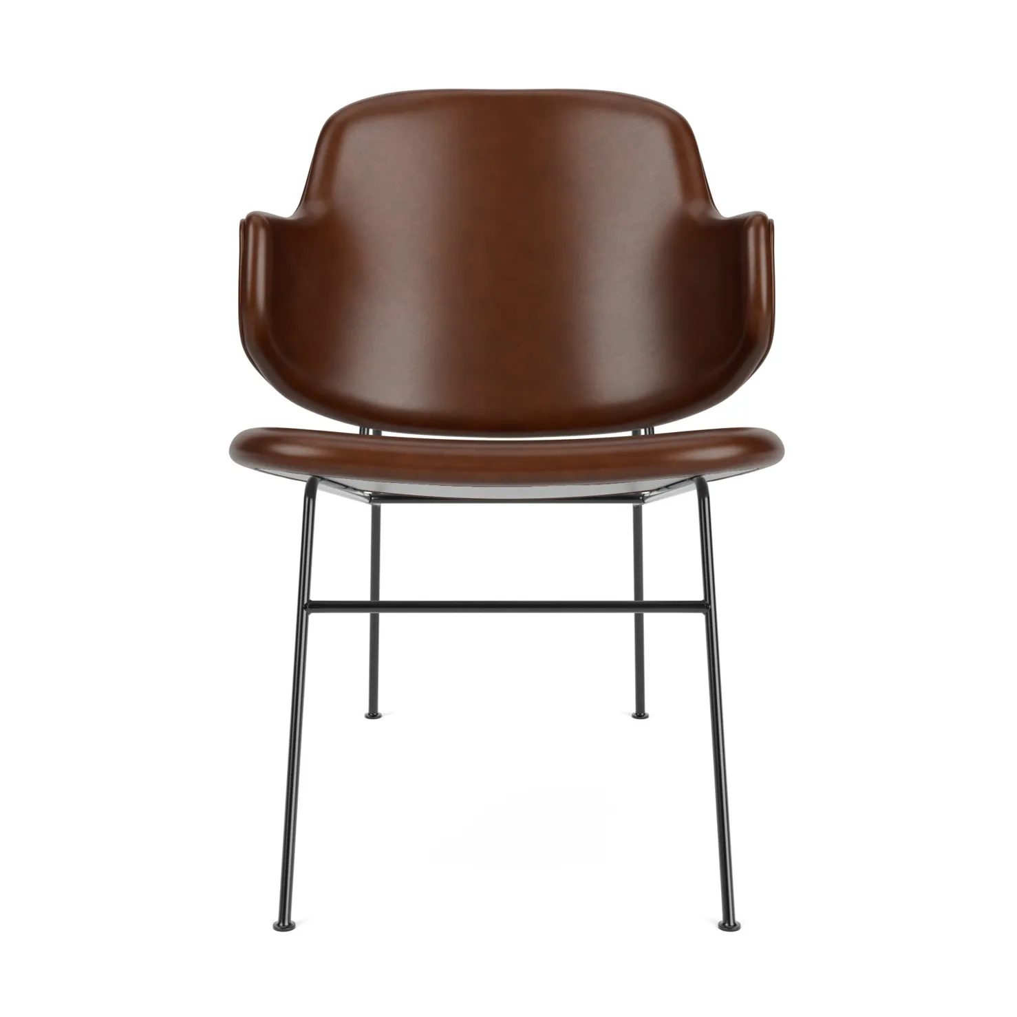 The Penguin loungestol helpolstret, Dakar 0329-svart stål Audo Copenhagen