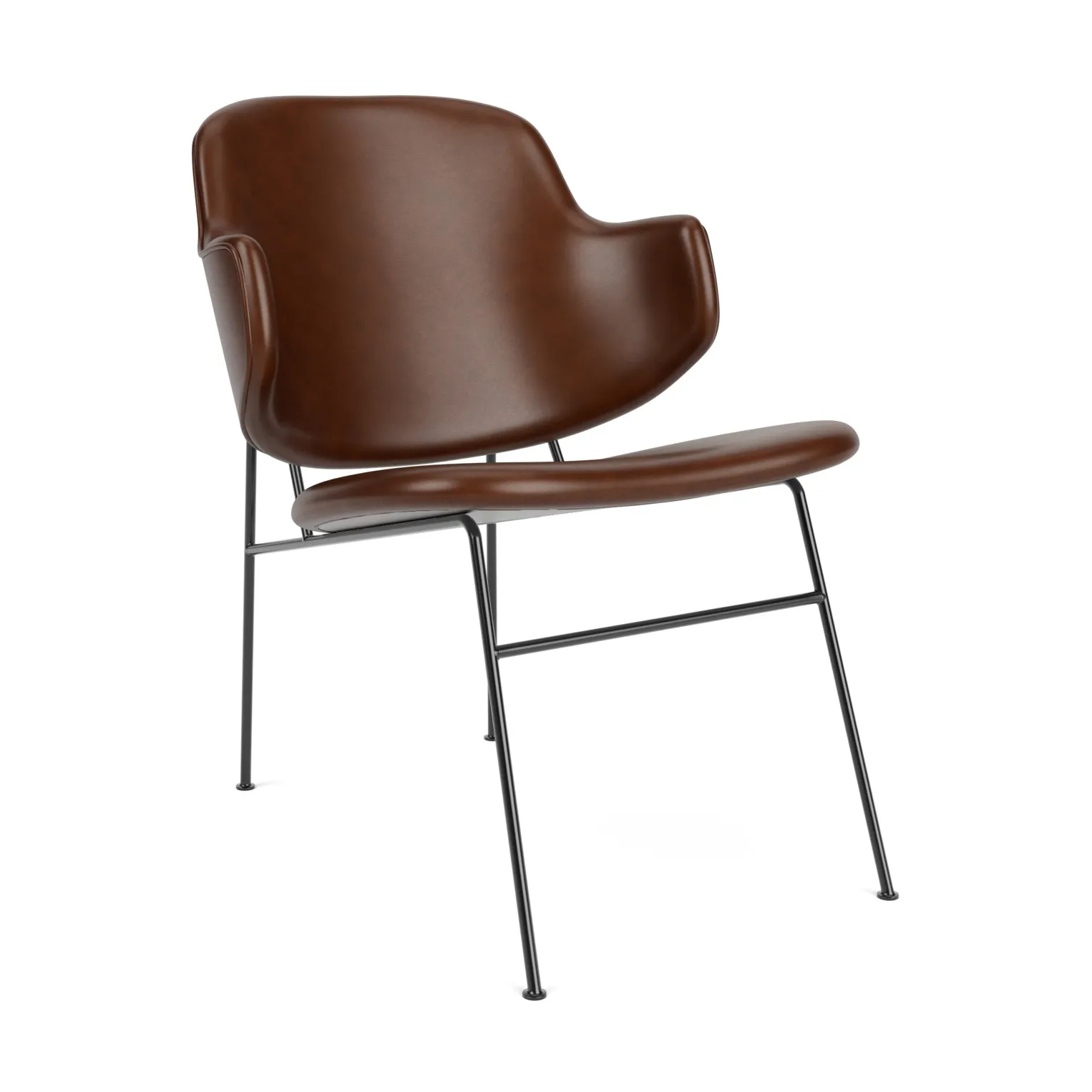 The Penguin loungestol helpolstret, Dakar 0329-svart stål Audo Copenhagen