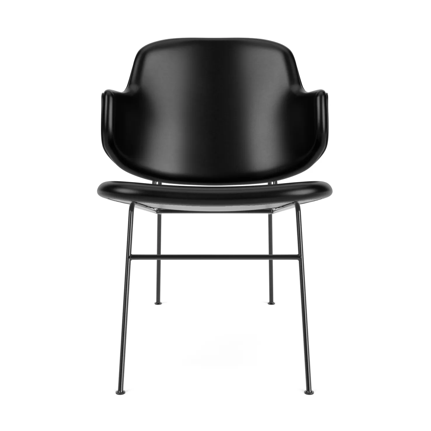 The Penguin loungestol helpolstret, Dakar 0842-svart stål Audo Copenhagen