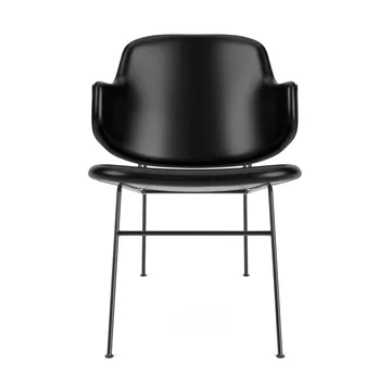 The Penguin loungestol helpolstret - Dakar 0842-svart stål - Audo Copenhagen