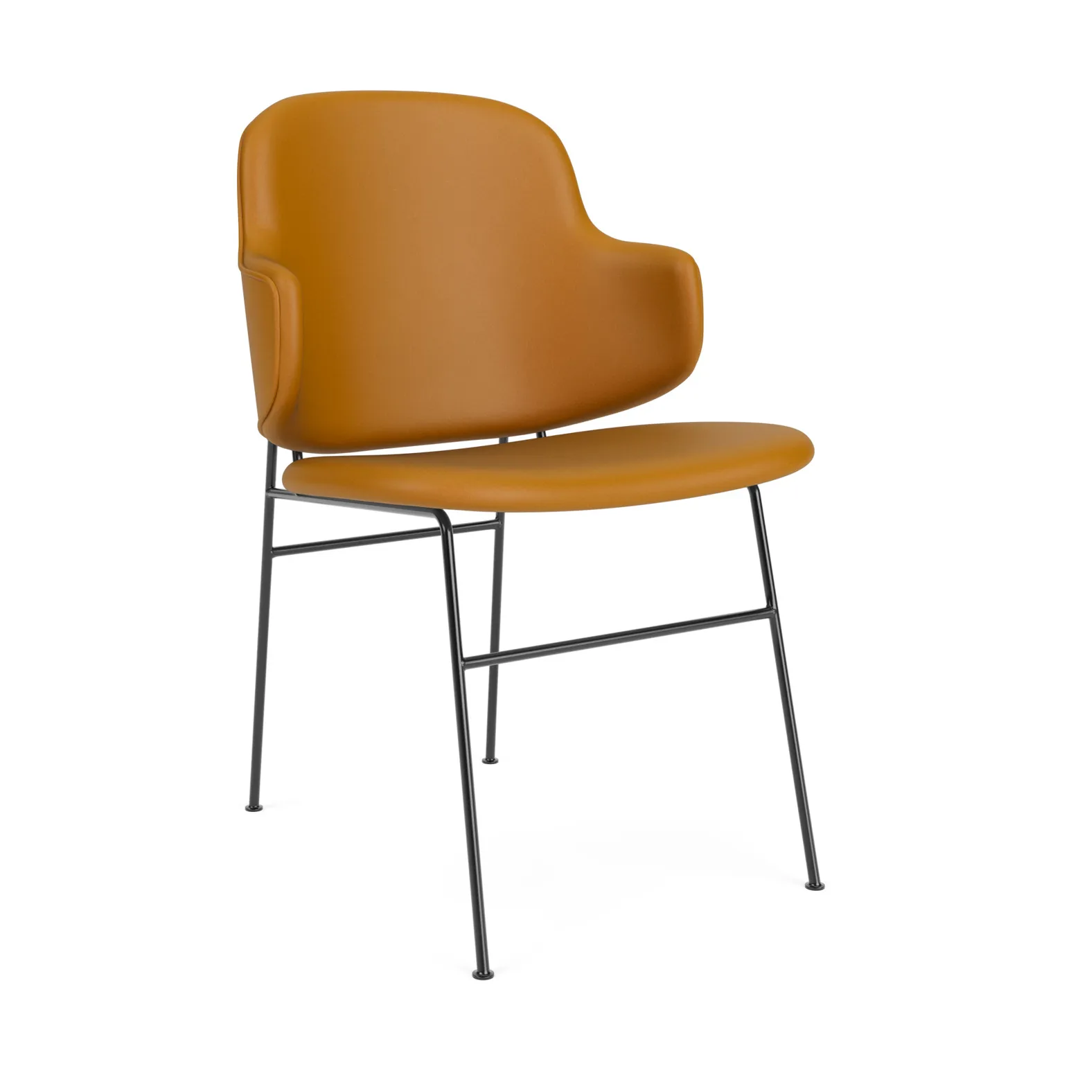 The Penguin stol helpolstret, Dakar 0250-svart stål Audo Copenhagen