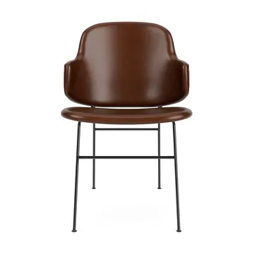 The Penguin stol helpolstret - Dakar 0329-svart stål - Audo Copenhagen