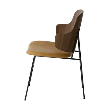 The Penguin stol polstret sete - Dakar 0540-valnøttfinér-svart stål - Audo Copenhagen