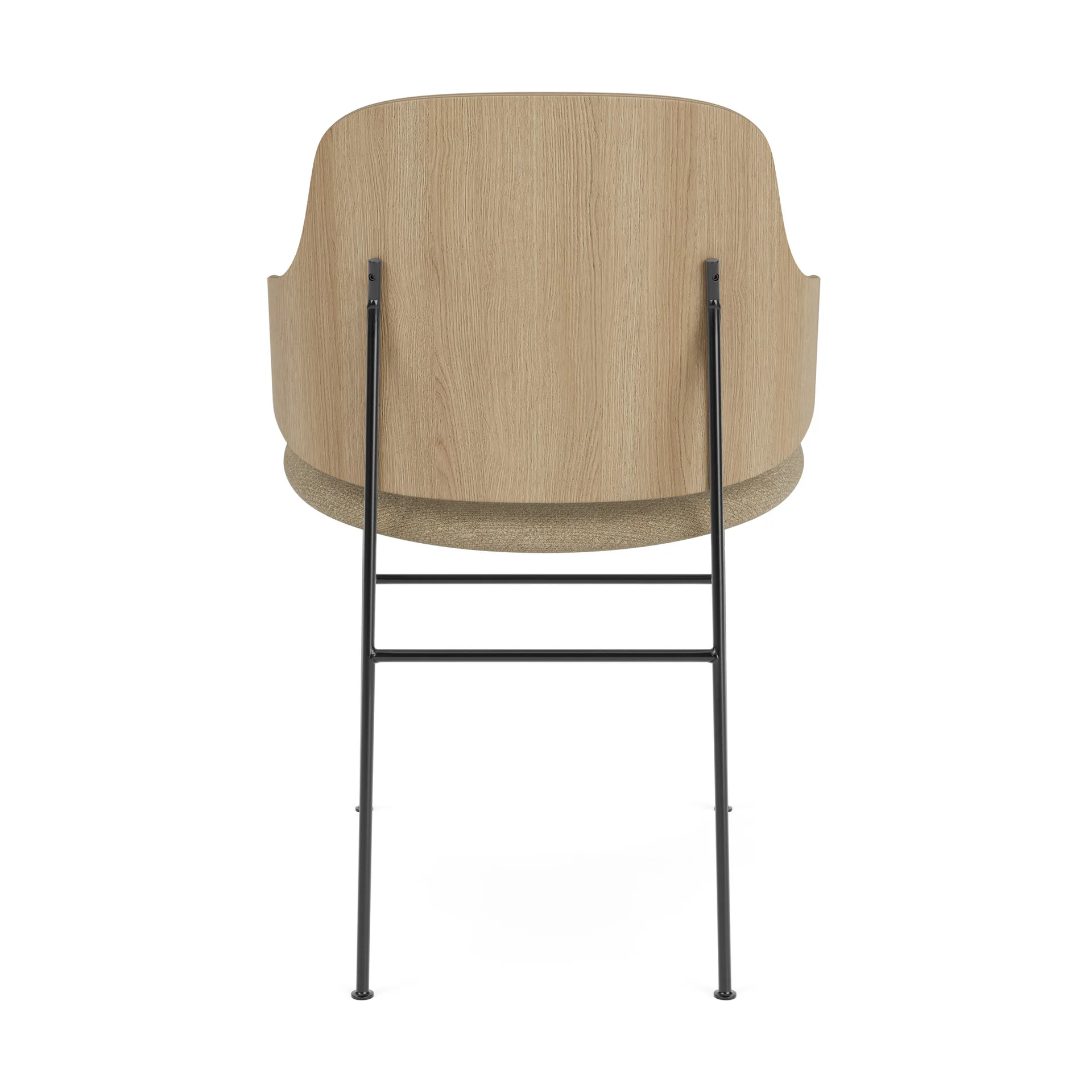 The Penguin stol polstret sete, Natural oak-Audo Bouclé 02 Audo Copenhagen