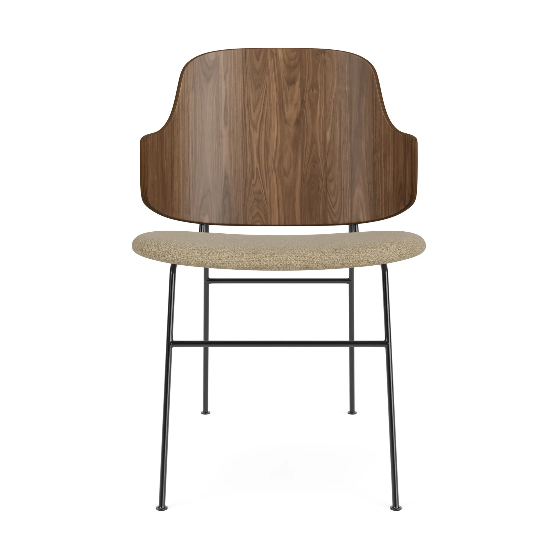 The Penguin stol polstret sete, Walnut-Audo Bouclé 02 Audo Copenhagen