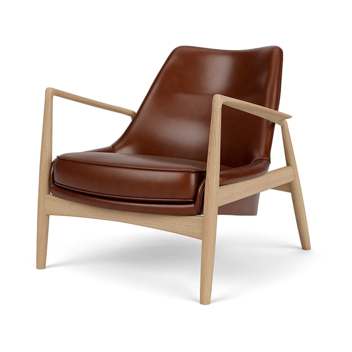 The Seal loungestol lav rygg, Dakar 0329-eik Audo Copenhagen