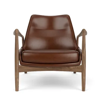 The Seal loungestol lav rygg - Dakar 0329-valnøtt - Audo Copenhagen