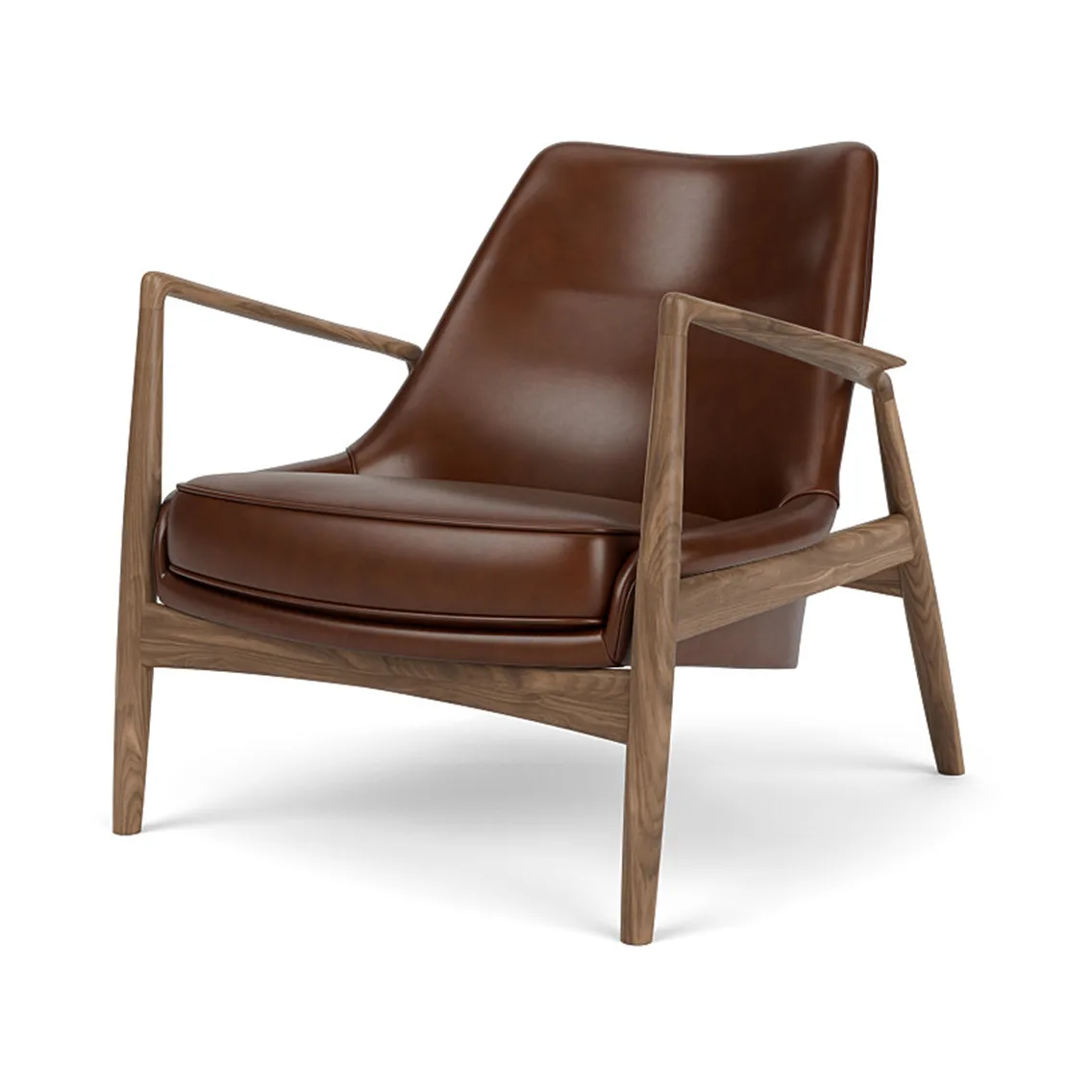 The Seal loungestol lav rygg, Dakar 0329-valnøtt Audo Copenhagen