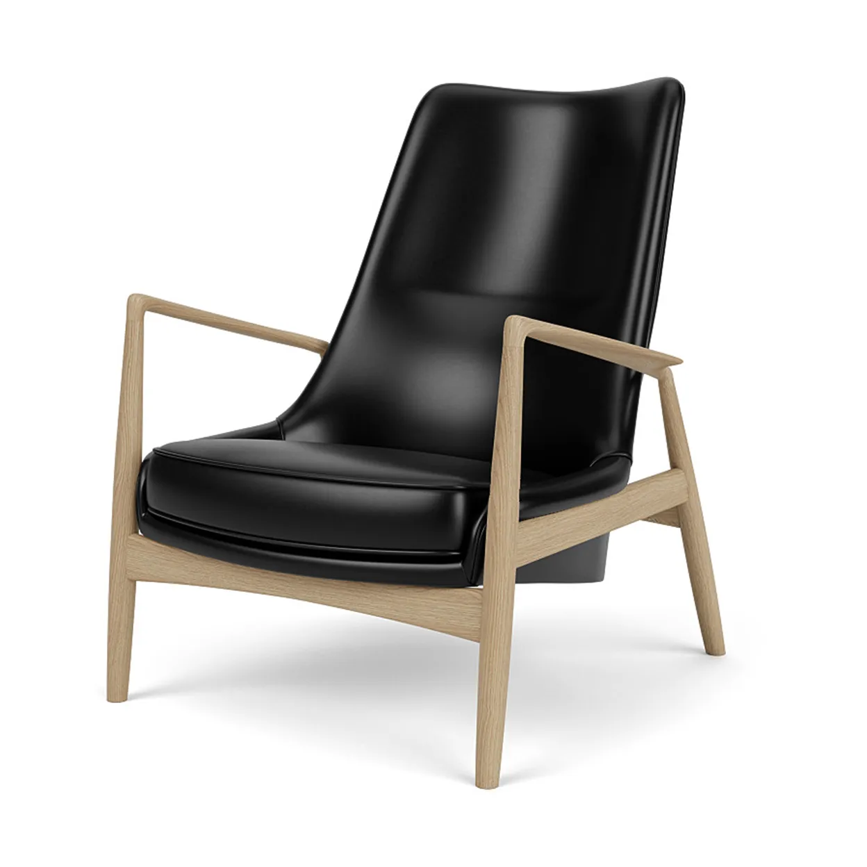 The Seal loungestol lav rygg, Dakar 0842-eik Audo Copenhagen