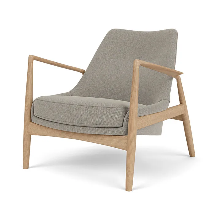The Seal loungestol lav rygg - Re-wool 0329-eik - Audo Copenhagen