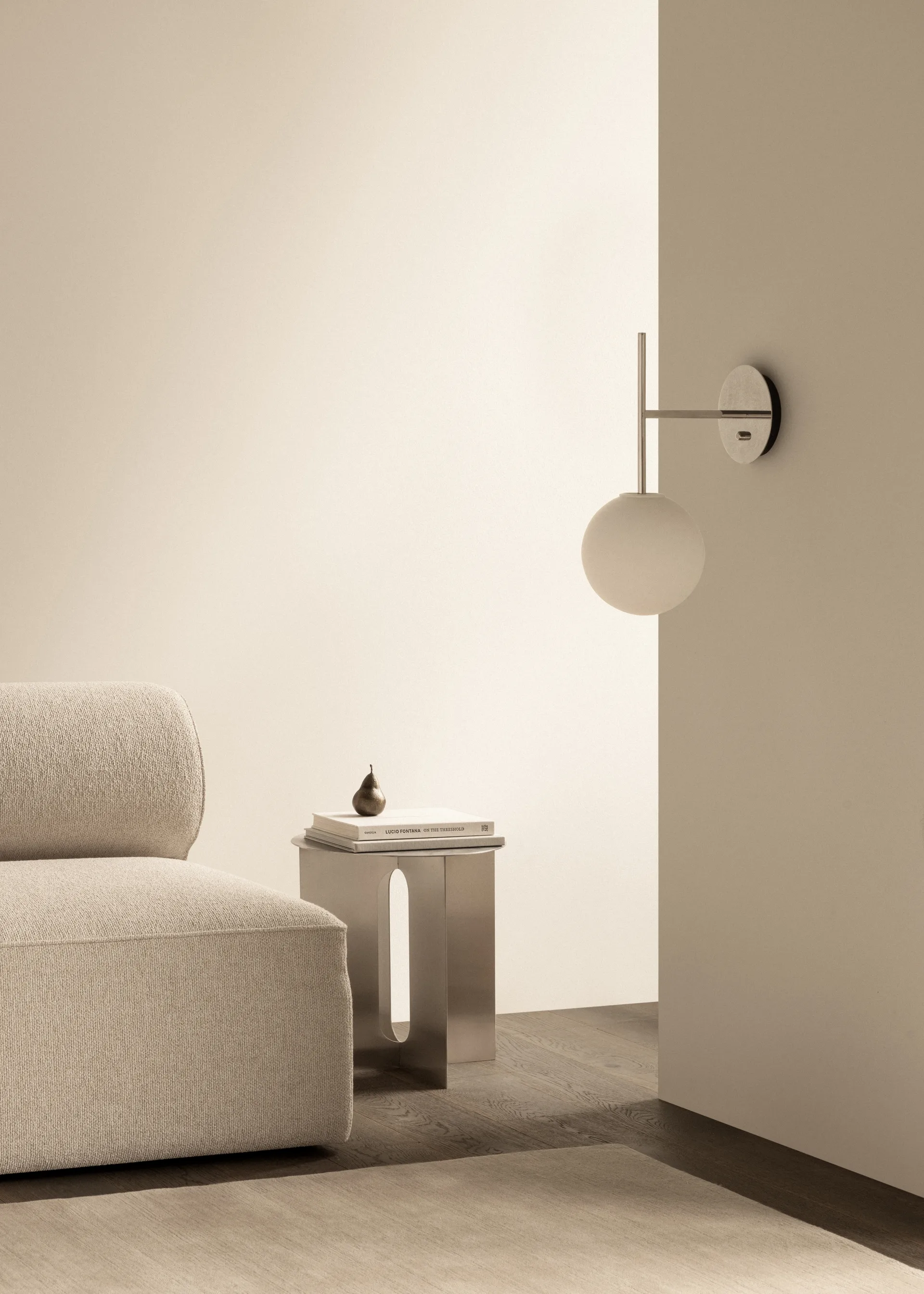 TR Bulb Suspended vegglampe, Polished steel Audo Copenhagen