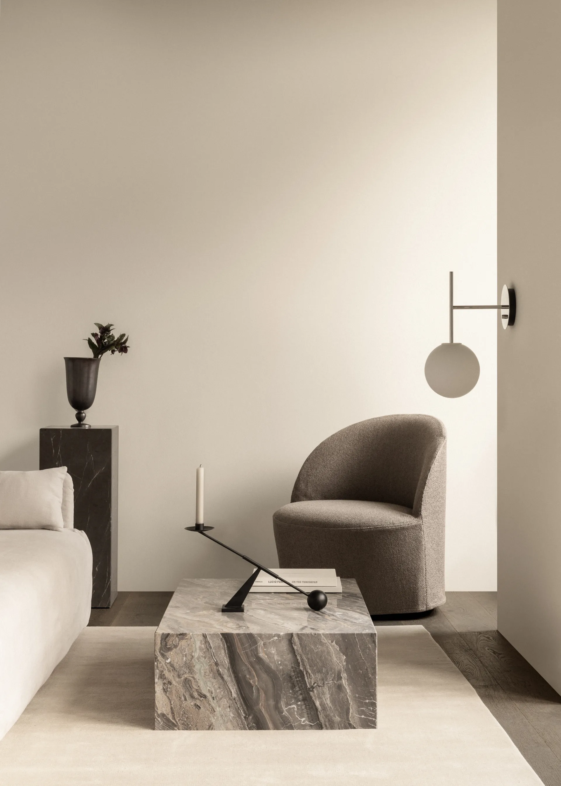 TR Bulb Suspended vegglampe, Polished steel Audo Copenhagen