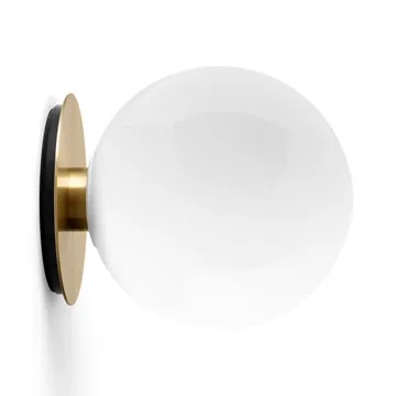 TR tak/vegglampe messing - Blankt opalglass - Audo Copenhagen