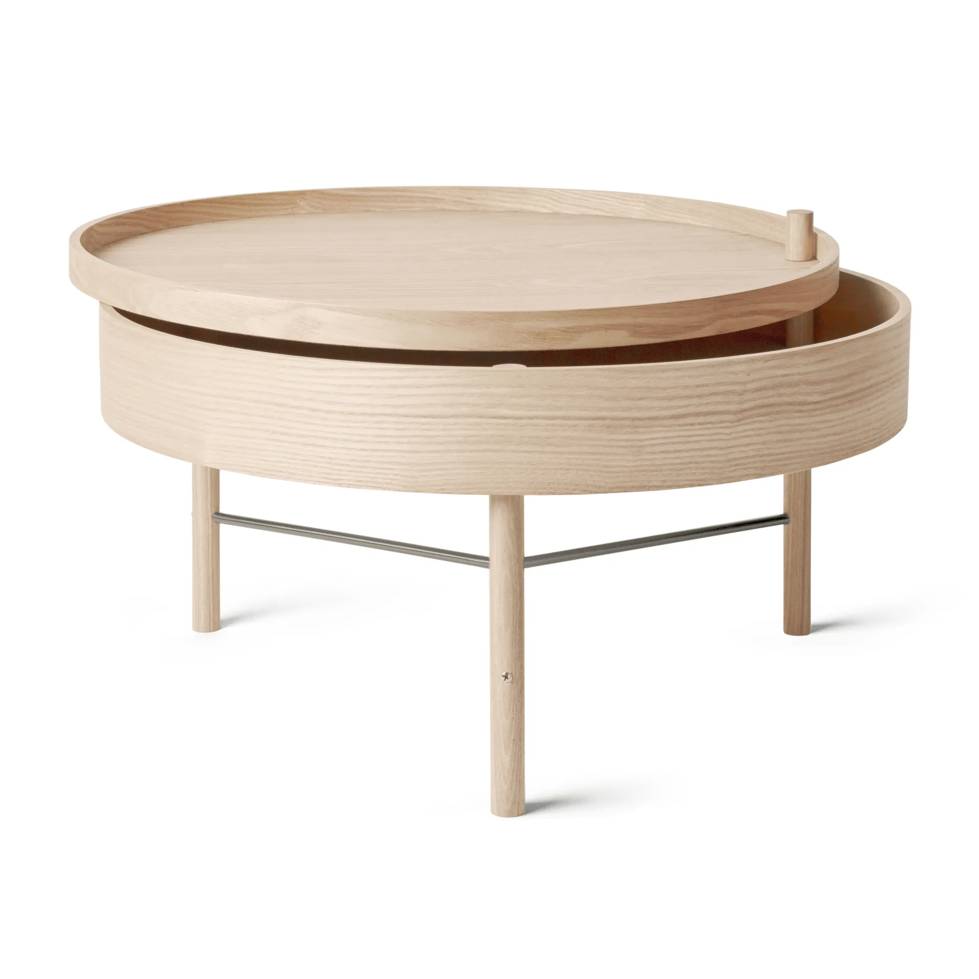 Turning table, naturlik eik-krom Audo Copenhagen