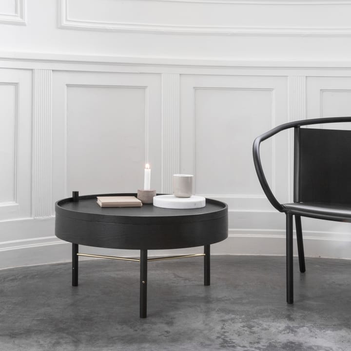 Turning table, svartbeiset ask-messing Audo Copenhagen