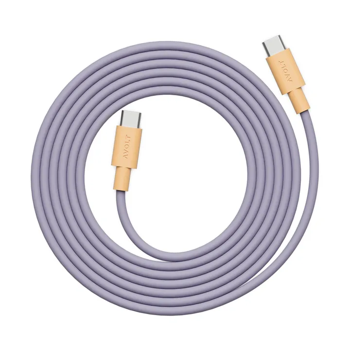 AVOLT x Bauhaus-Archiv Kabel 1 USB C til USB C - Lavender Glow - Avolt