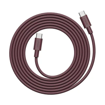 AVOLT x Bauhaus-Archiv Kabel 1 USB C til USB C - Mulberry Red - Avolt