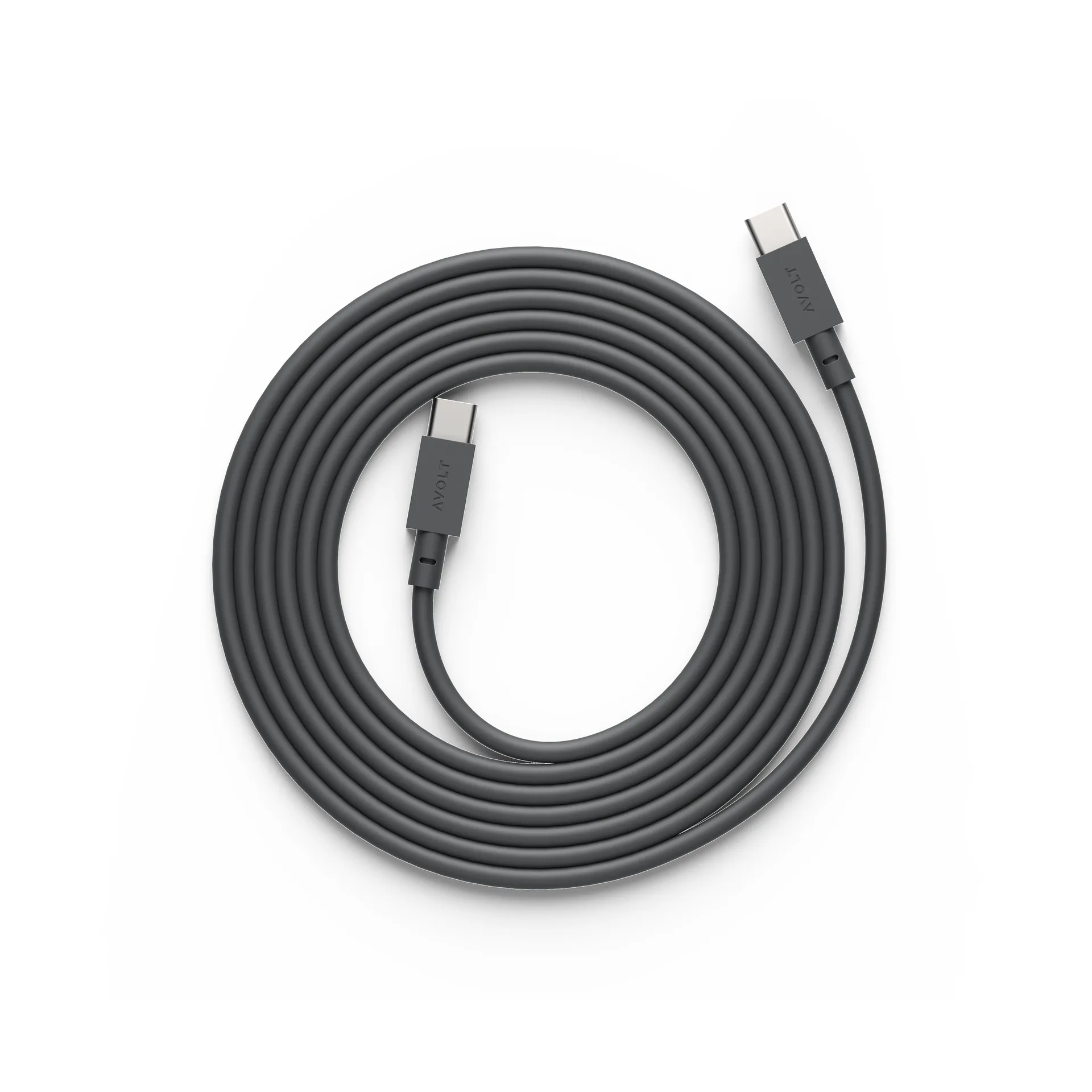 Cable 1 USB-C til USB-C ladekabel 2 m, Stockholm black Avolt