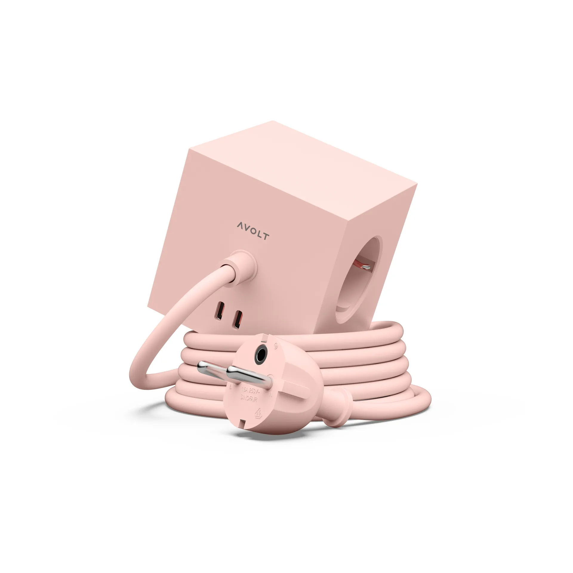 Square 1 grenuttak USB-C 30W 1,8 m, New Pink Avolt