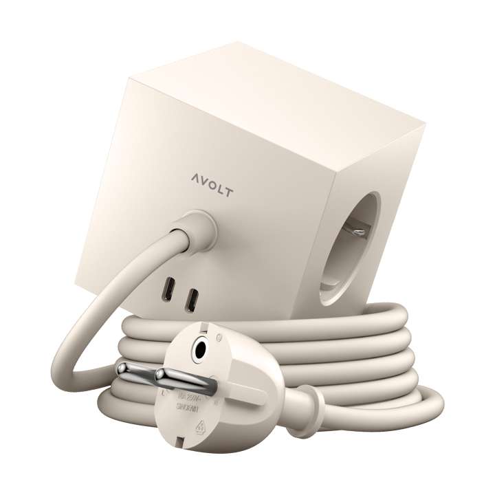 Square 1 grenuttak USB-C 30W 1,8 m - Nomad sand - Avolt