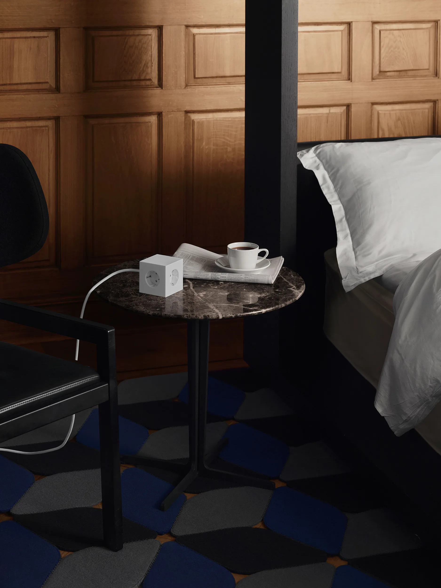 Square 1 grenuttak USB-C 30W 3 m, White Martinelli Luce edition Avolt