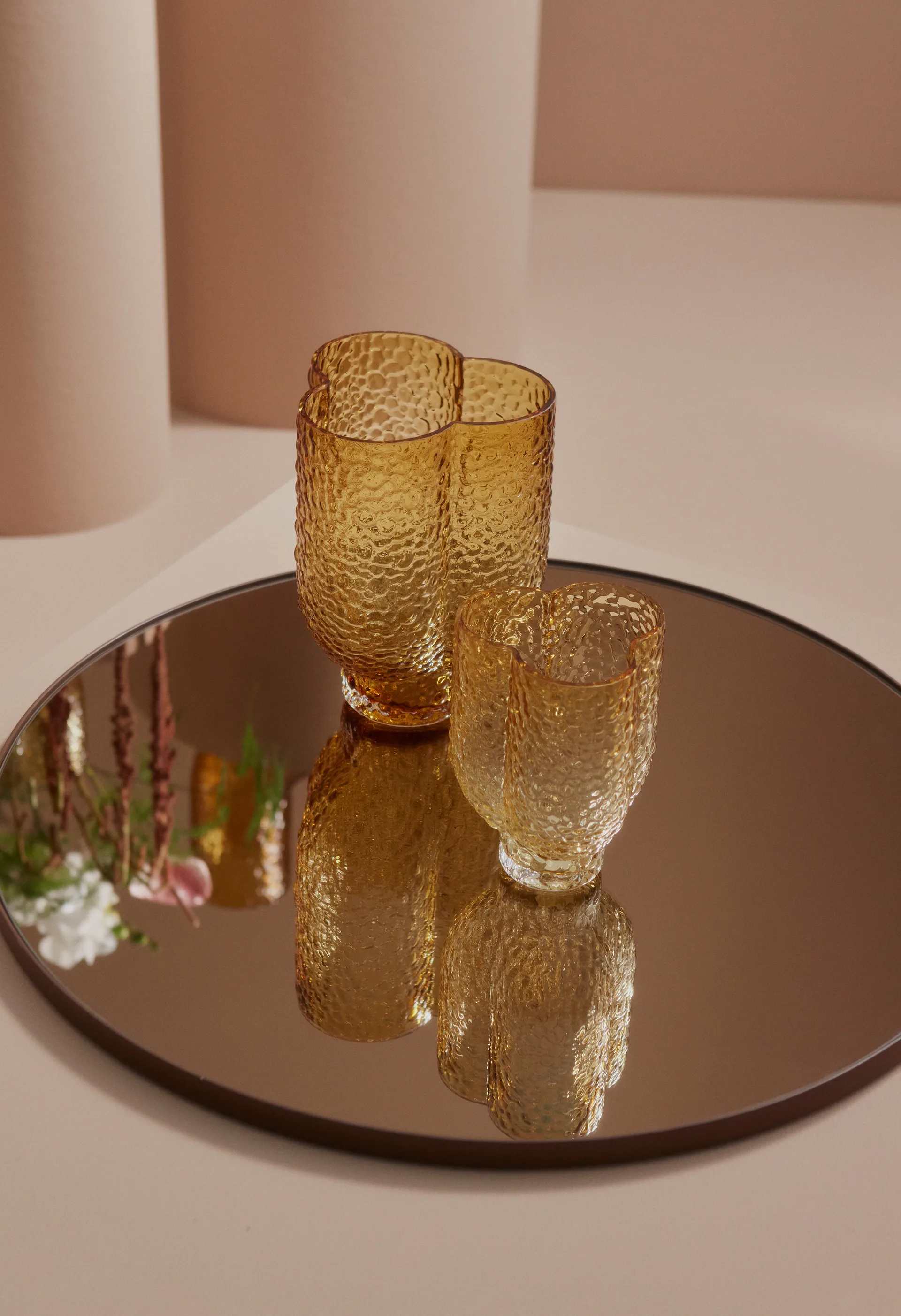 Circum speil Ø 50 cm, Brown AYTM