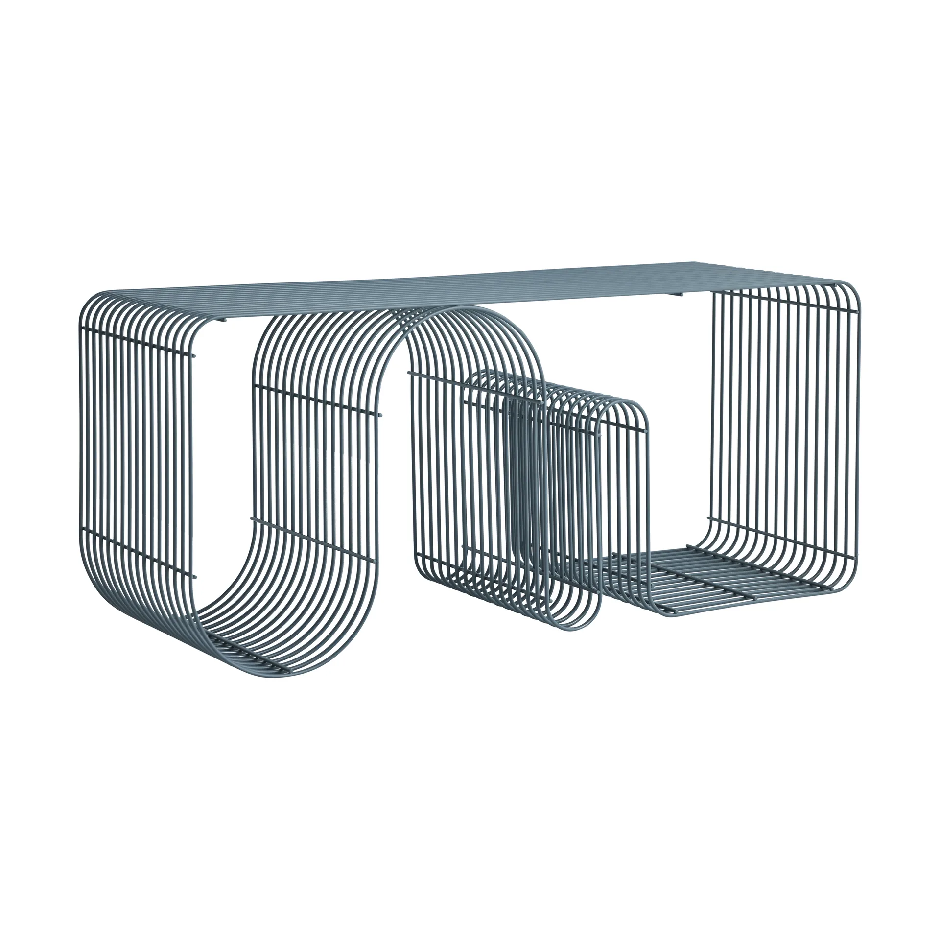 Curva sittebenk 100 cm, Dusty blue AYTM