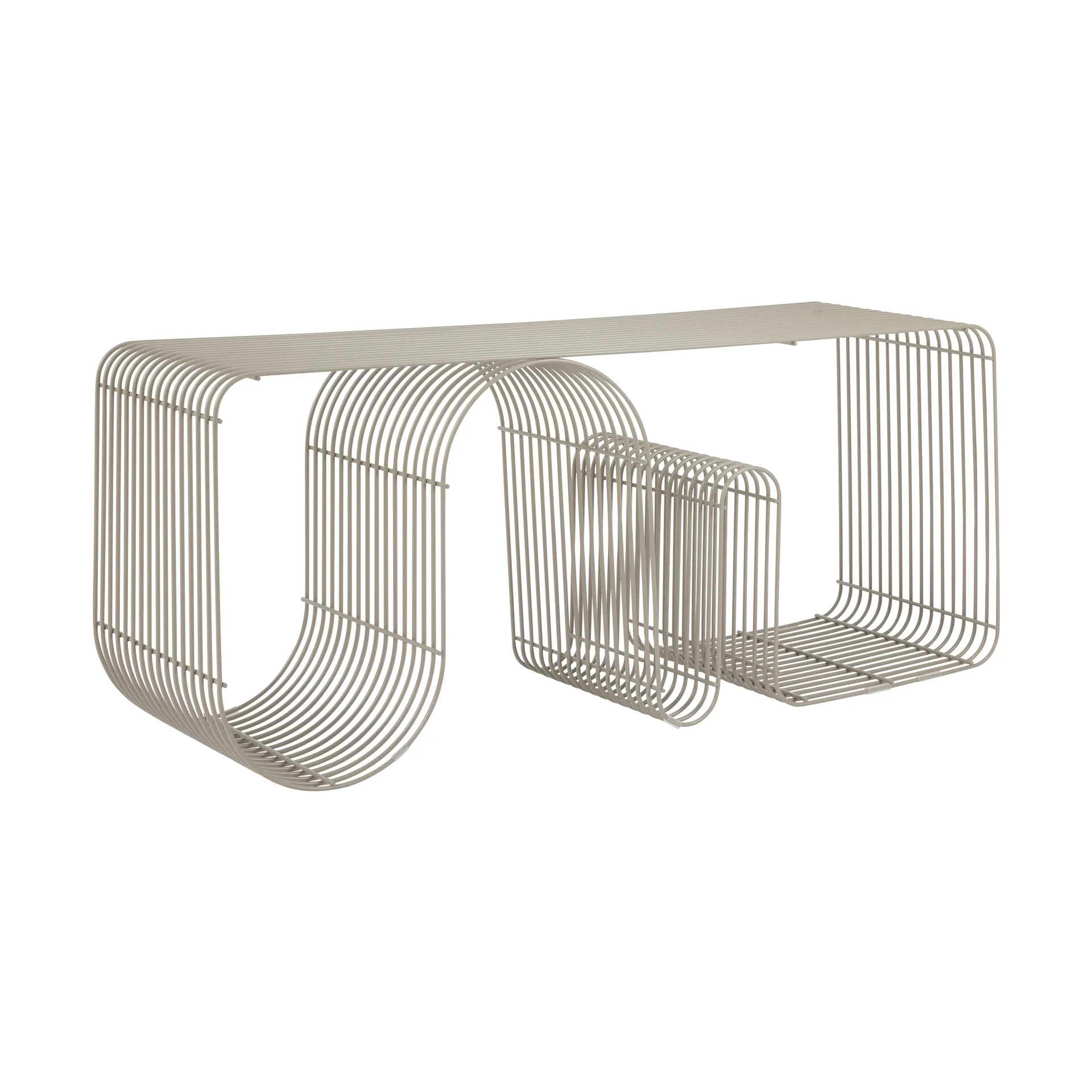 Curva sittebenk 100 cm, Taupe AYTM