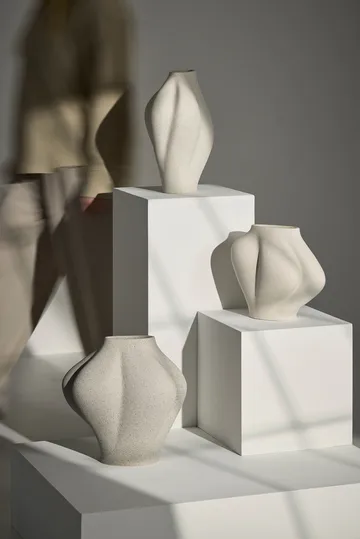 Saltare vase - Taupe, Ø13,8x30 cm - AYTM