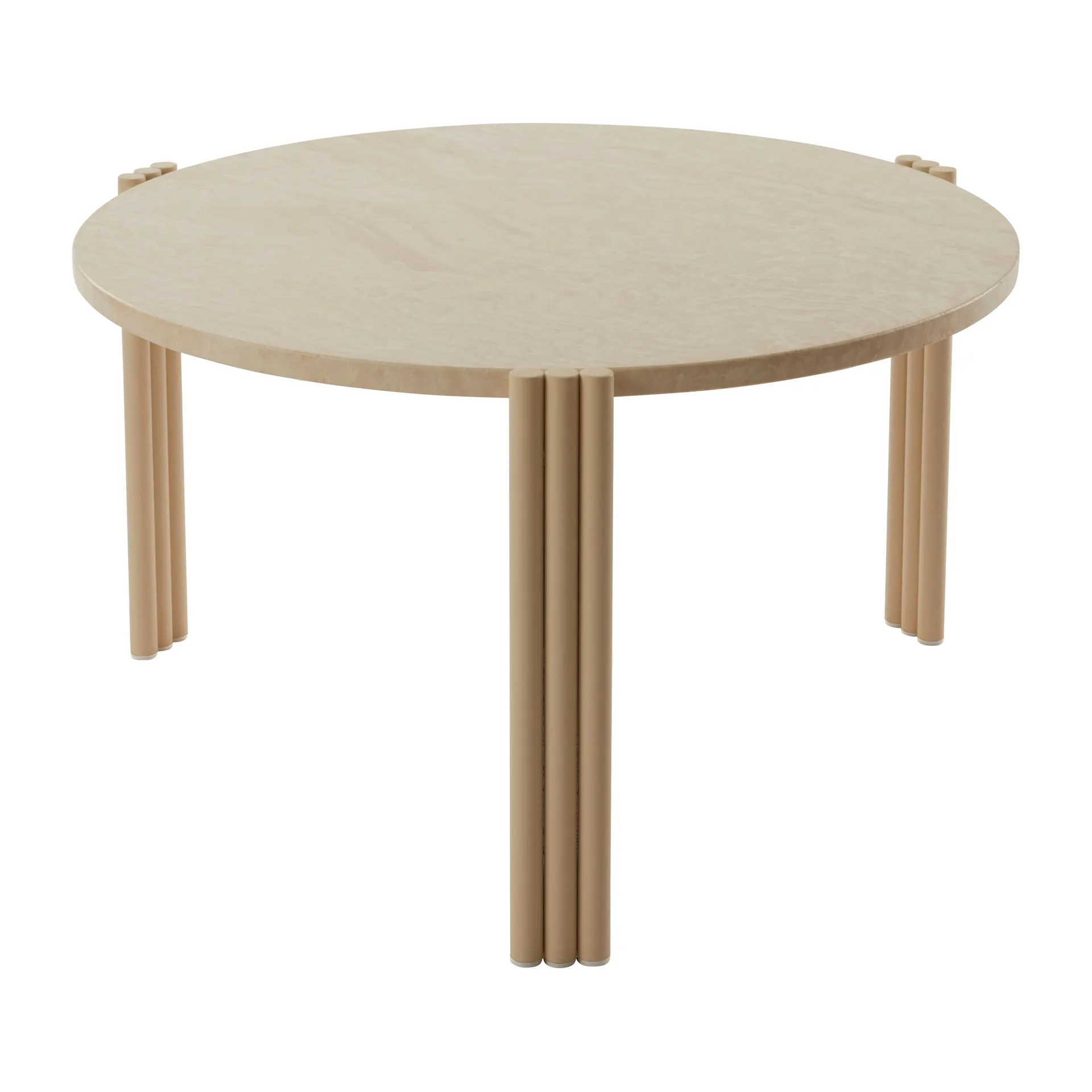 Tribus salongbord Ø 60 cm, Light Sand-travertine AYTM
