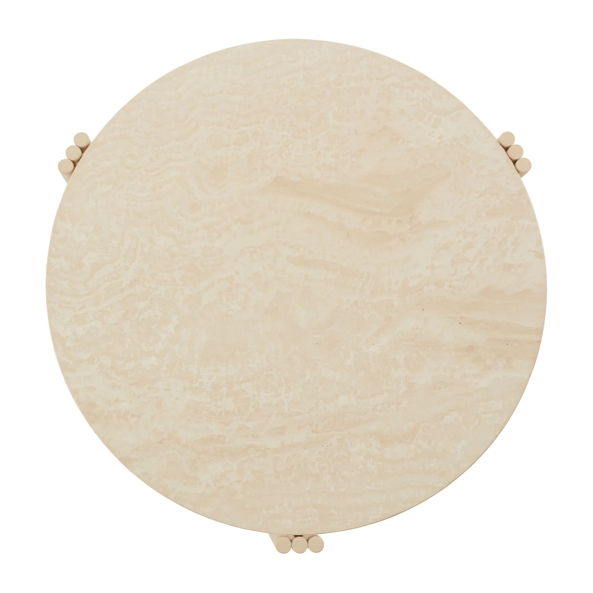 Tribus salongbord Ø 60 cm, Light Sand-travertine AYTM