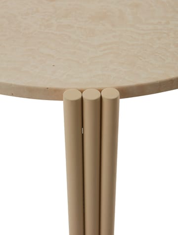 Tribus salongbord Ø 60 cm - Light Sand-travertine - AYTM