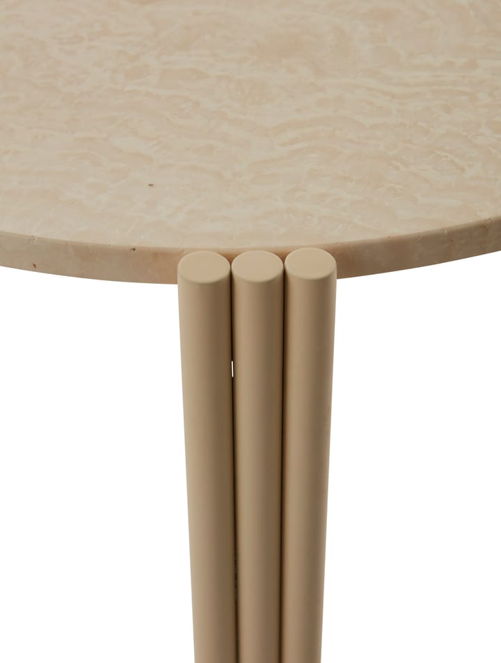 Tribus salongbord Ø 60 cm, Light Sand-travertine AYTM
