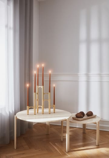 Tribus salongbord Ø 60 cm - Light Sand-travertine - AYTM