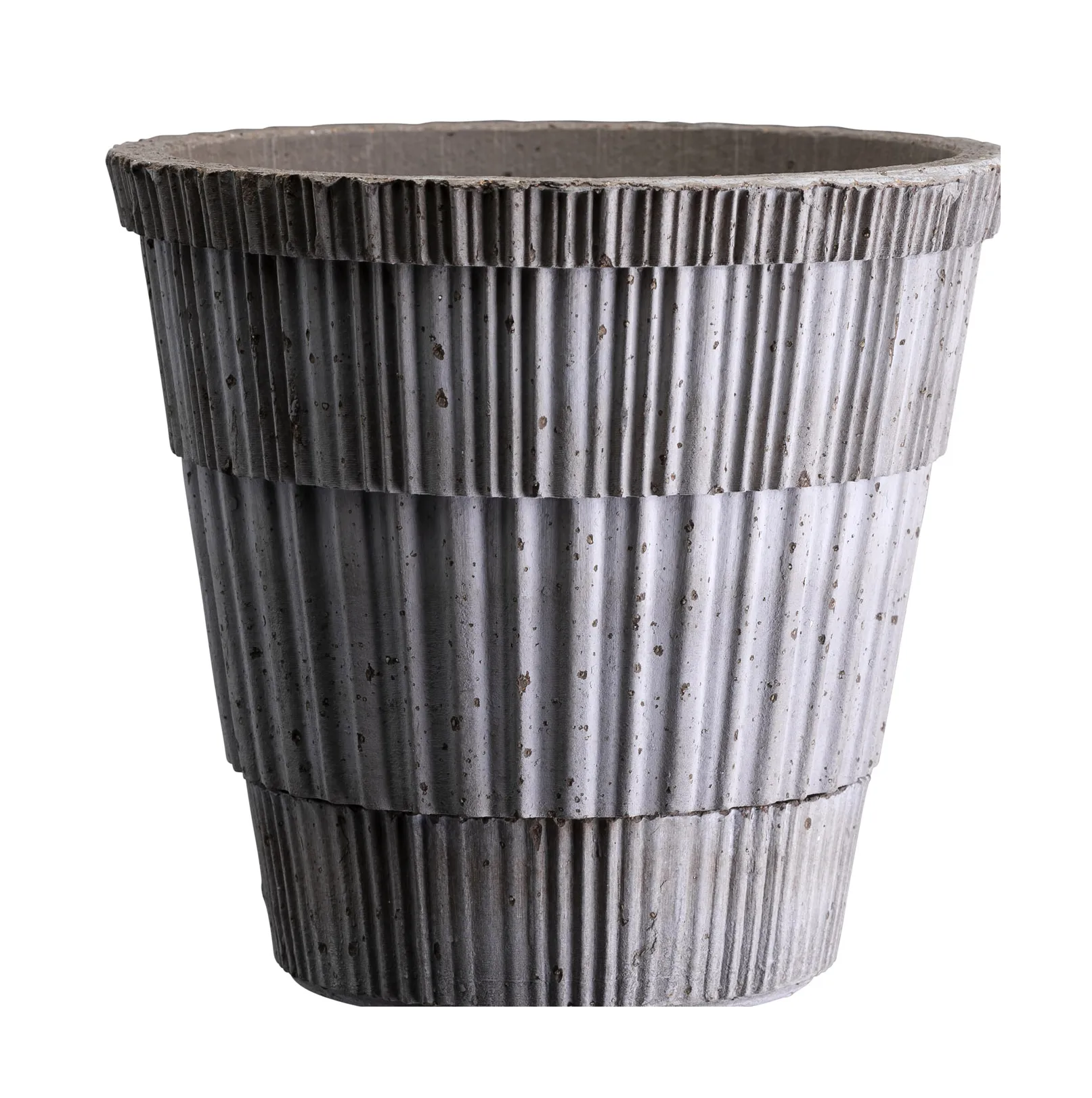 Atlas raw krukke med fat, Grey, Ø25 cm Bergs Potter