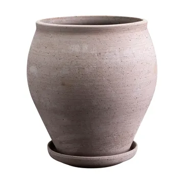 Delphi potte med fat 2 deler - Grey, Ø20 cm - Bergs Potter