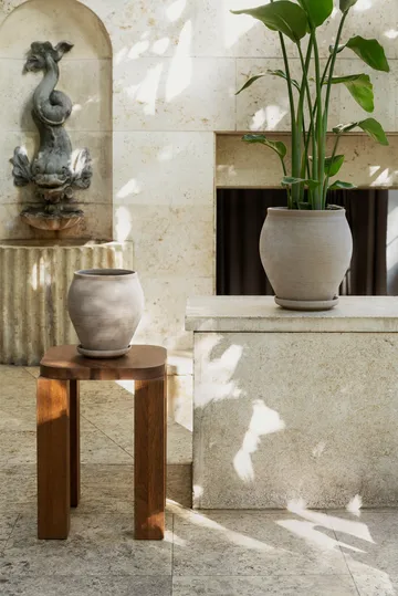 Delphi potte med fat 2 deler - Grey, Ø26 cm - Bergs Potter