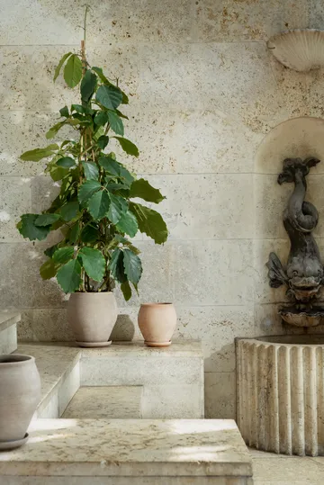 Delphi potte med fat 2 deler - Grey, Ø26 cm - Bergs Potter