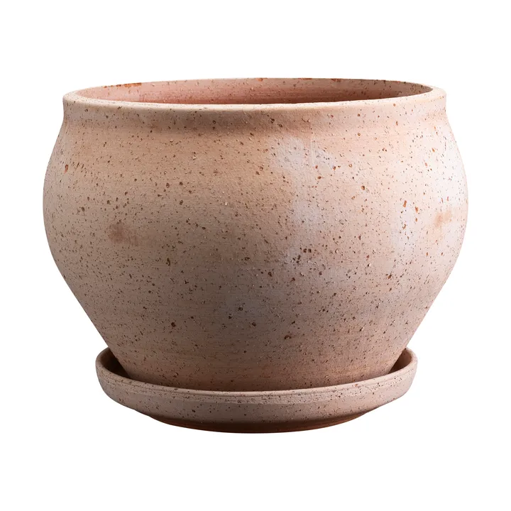 Delphi potte med fat 2 deler - Rosa, Ø24 cm, low - Bergs Potter