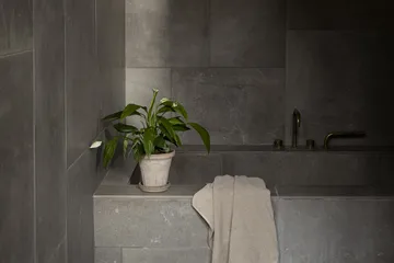 Fleur potte med fat 2 deler - Grey, Ø14 cm - Bergs Potter