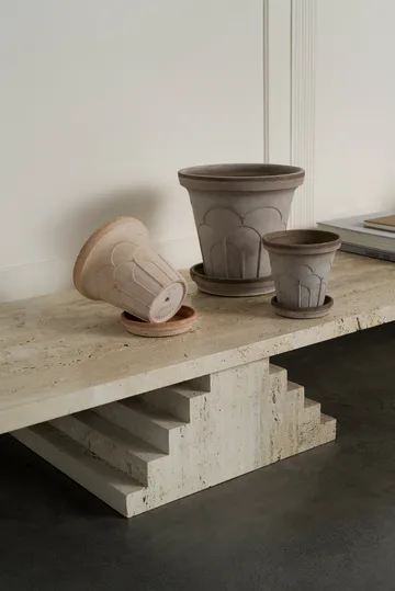 Fleur potte med fat 2 deler - Rosa, Ø16 cm - Bergs Potter