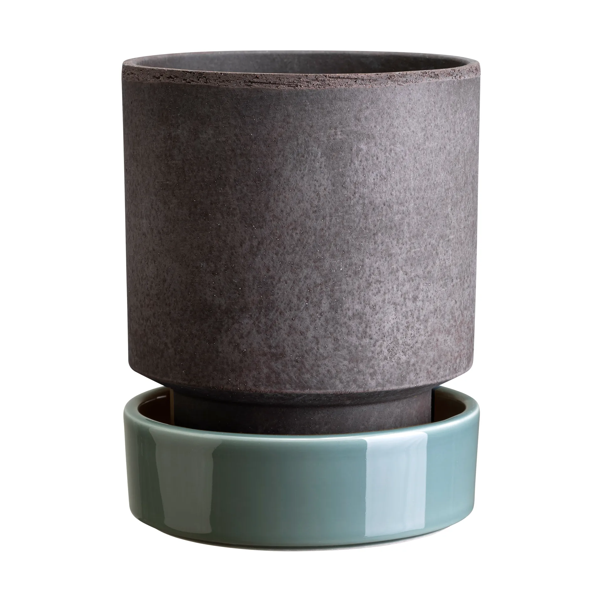 Hoff krukke, Ø16 cm, Raw Grey-Misty Blue Bergs Potter