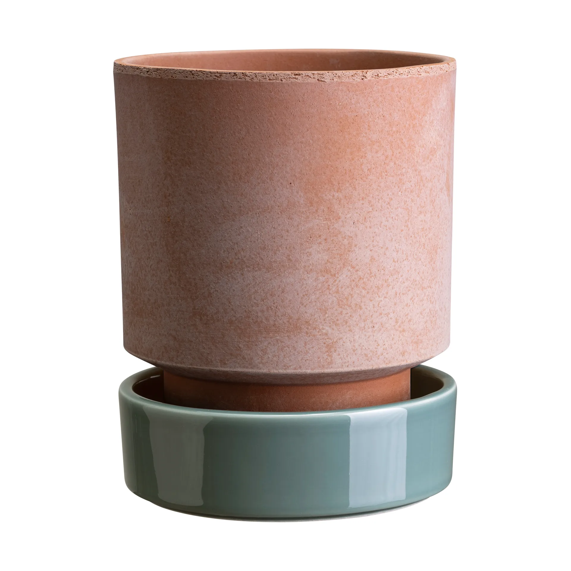 Hoff krukke, Ø18 cm, Raw Rosa-Misty Blue Bergs Potter