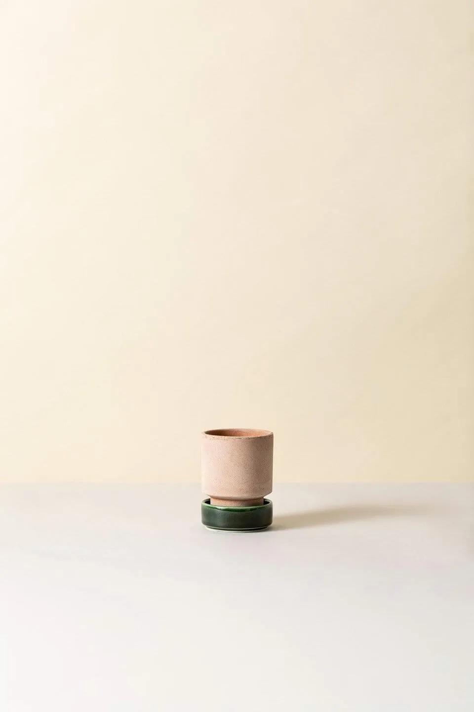 Hoff potte 2-pakning, Ø8 cm, Raw Rosa-Emerald Green Bergs Potter