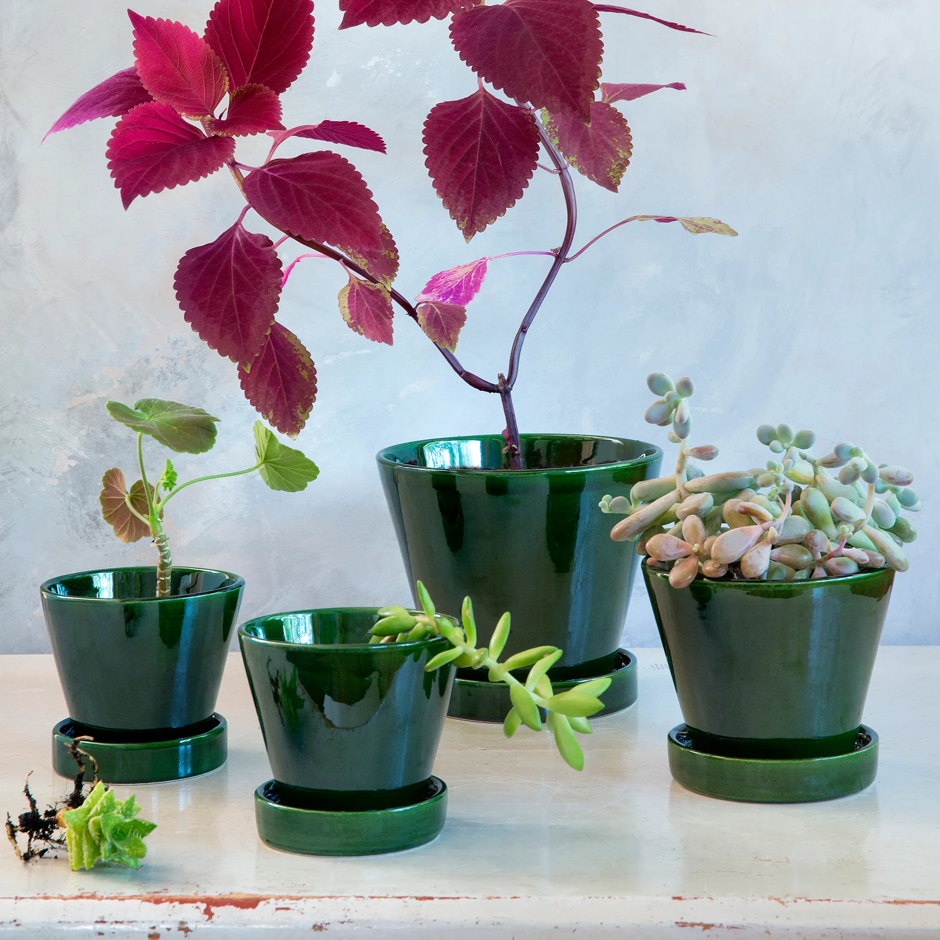 Julie krukke glassert Ø13 cm, Green emerald Bergs Potter